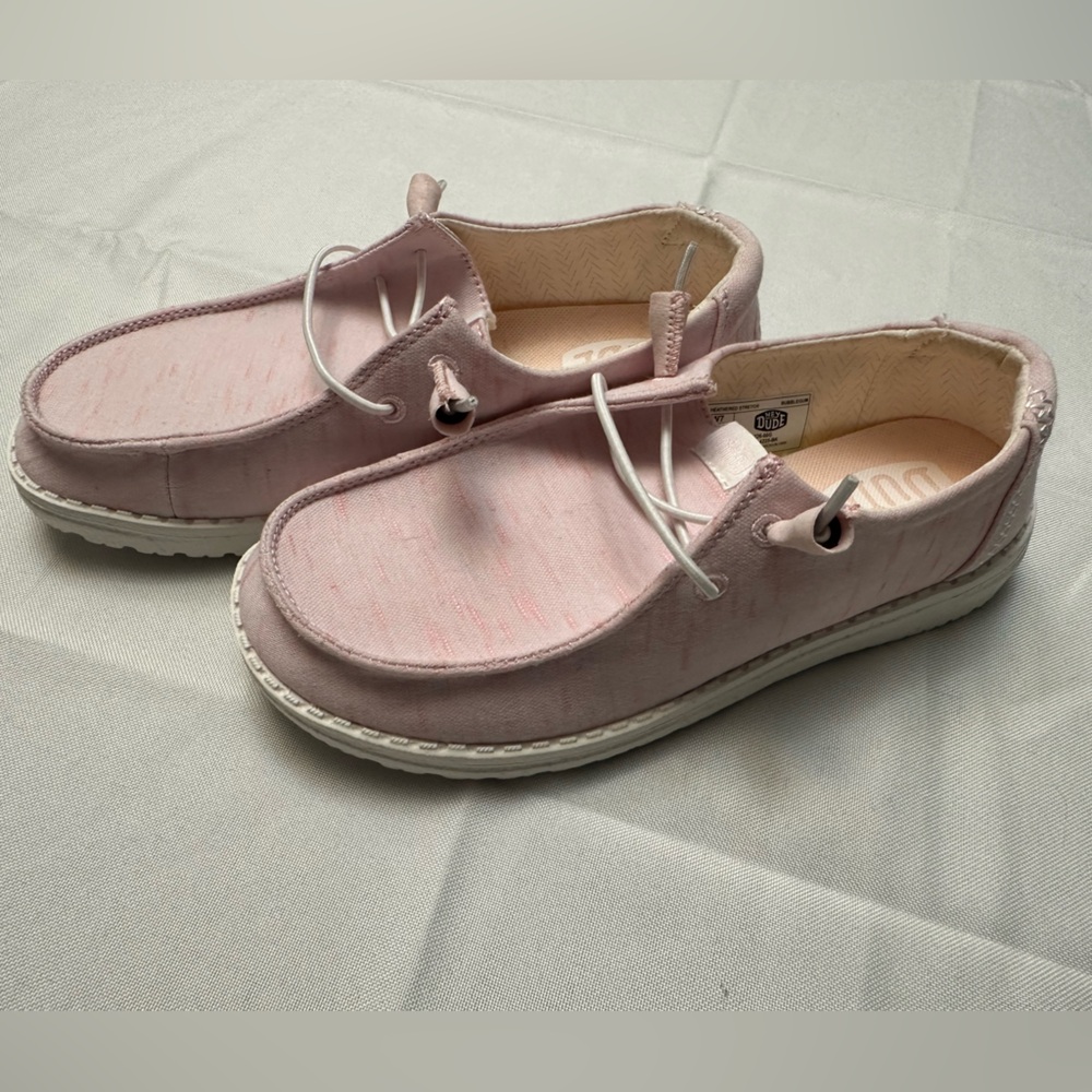 Hey Dude Wendy Heathered Stretch in Bubblegum Pink Women’s Size 7 NWOB - Picture 2 of 7